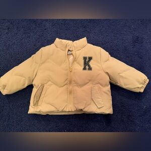 Baby Puffer Jacket with Initial